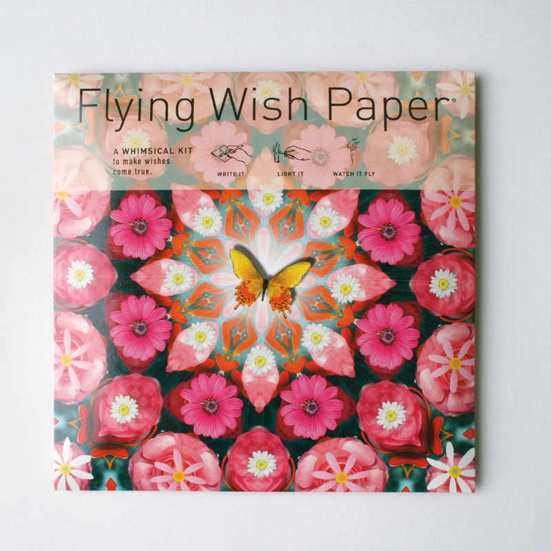 Pink Butterfly Flying Wish Paper Large Kit